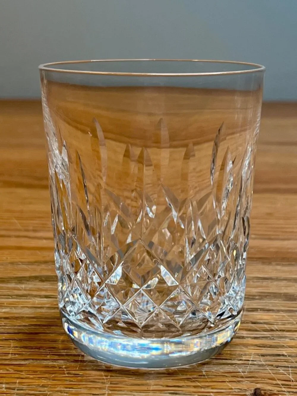 Set of 4 Vintage Waterford Crystal 5 ounce Flat Tumbler Glasses, Lismore Patte